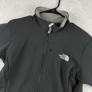 North Face Apex Jacket Womens Medium Black Softshell Windproof Outdoor Hiking